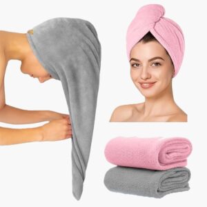 kutecart-microfiber-hairwrap-pink-grey-1