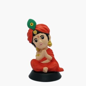 kutecart car dashboard sitting Krishna 1 bal krishna sitting idol for car